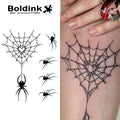 Spider Web Temporary Tattoo Sticker Waterproof Dark Art for Men Women Long Lasting Realistic Insect Body Art Fake Tatoo MegaBDM