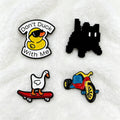 Cute Cartoon Pixel Cat Lapel Pins for Backpack Women Men Brooch on Clothes Soft Enamel Pin Duck Badges Jewelry Accessories MegaBDM