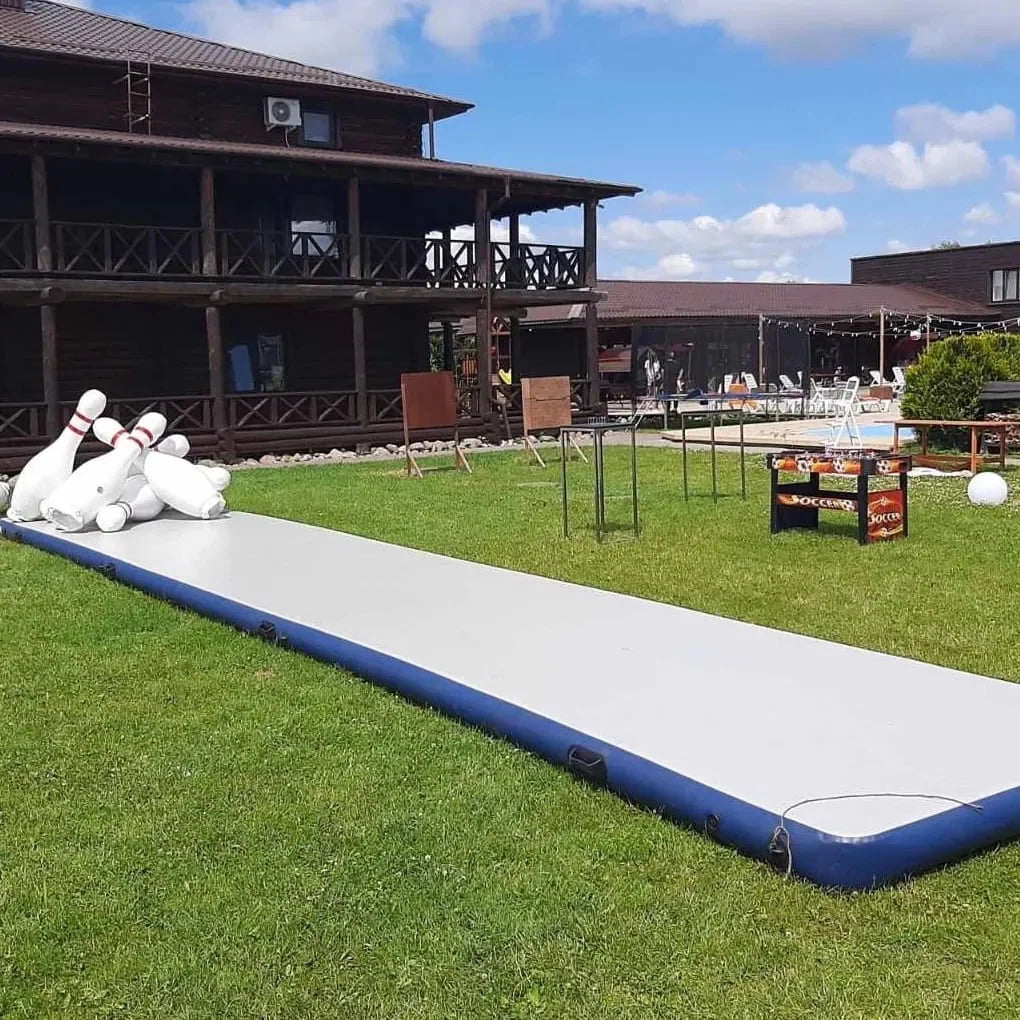 Funny Inflatable Human Bowling Pin Game with PVC Material Outdoor Use Commercial Ages 8-12 MegaBDM