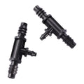 Plastic Garden Hose Drip Irrigation Water Splitter 3/8 Inch to 1/4 Inch Reducing Tee Barb Connector MegaBDM