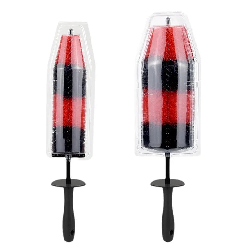 2 Different Size Soft Bristle Long Master Car Vehicle Engine Motorcycles Cleaning Wheel Rim  Brush