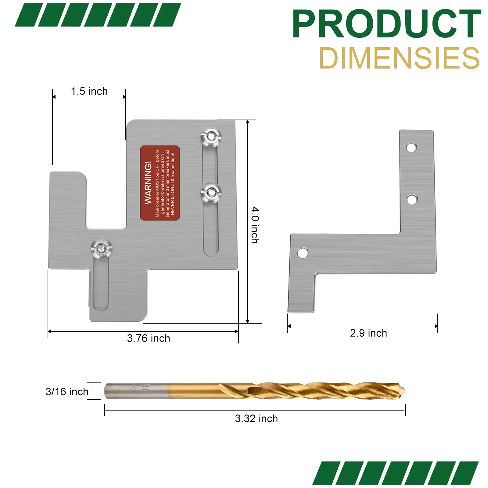 Generator Interlock Kit Suitable for Eaton Cutler Hammer BR and CH Series 150/200 Amp Panel(EAT-PN200)