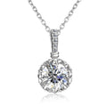 New Colorful Gemstone Moissanite Passed Diamond Tester 925 Silver Pendant Necklace Jewelry for Women Destiny Jewellery