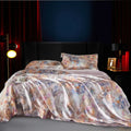 Customizable Luxury Plant Printed 600TC Modern Four-Piece Mulberry Silk Bedding Set MegaBDM
