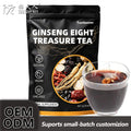 Premium Ginseng Eight Treasure Herbal Tea with Maca & Goji Berry 5g*20 Bagged Sachets for Men's Vitality & Daily Energy MegaBDM