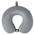 Wholesale Folded Memory Foam U-Shape Travel Neck Pillow Airplane Ergonomic Eco-Friendly Washable Portable Compact Bag Custom