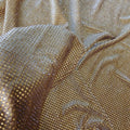 Golden Korean Velvet Fabric with Crystal Rhinestones Mesh Fabric Sewing Elastic Trim for Clothing