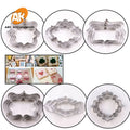 AK Frame Shape Stainless Steel Fondant Cookie Cutters Wedding Pastry Baking Decorations Tools Frosting Biscuit Metal Cutter Set