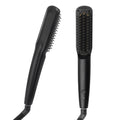 Premium Bulk Beard Combs Fast Heating Ceramic Mens Beard Mustache Hair Straightening Brush and Comb Set with logo