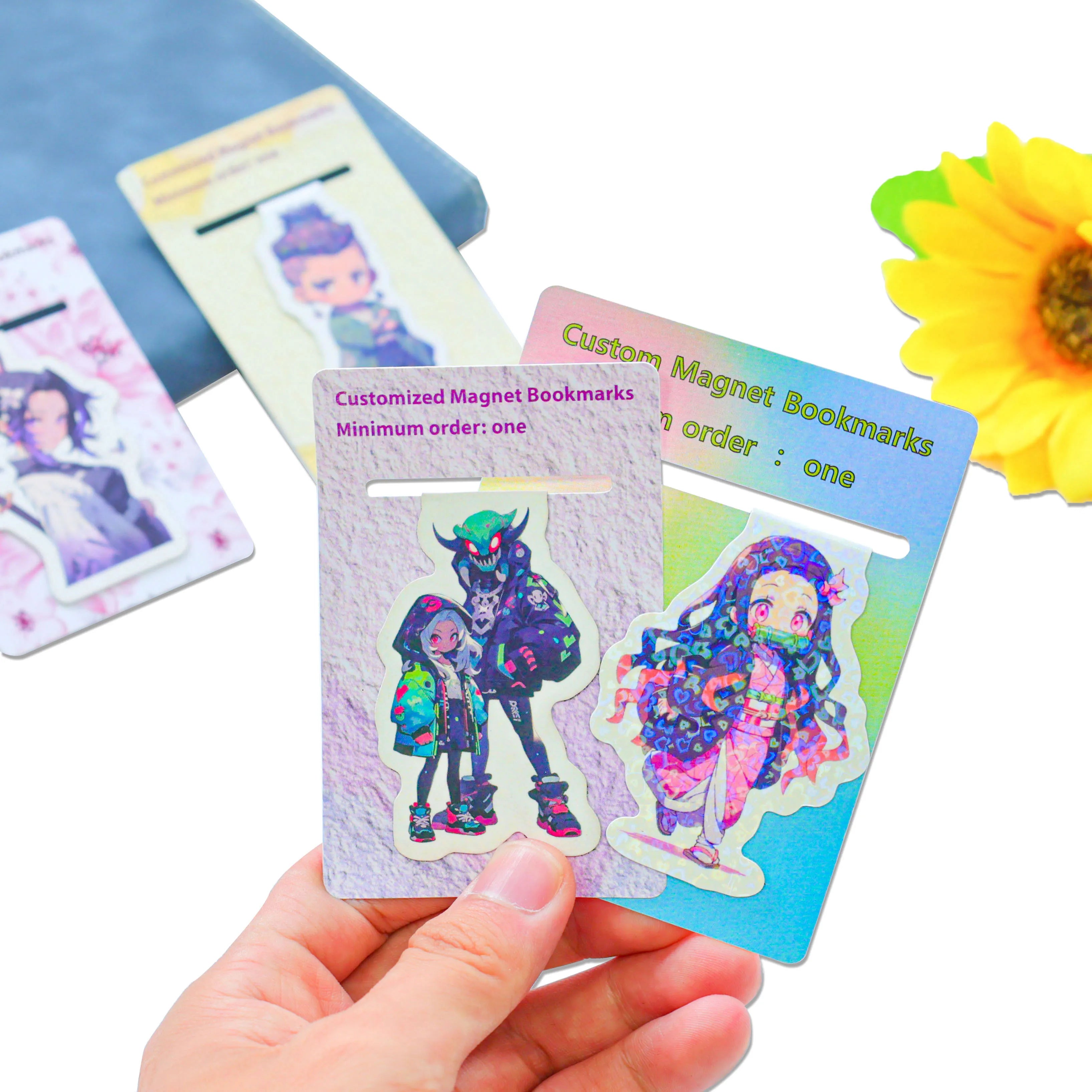 Customized Foldable Unique Promotional Soft Magnetic Bookmarks and Fashionable Bookmarks Promotional Soft Magnetic Bookmarks