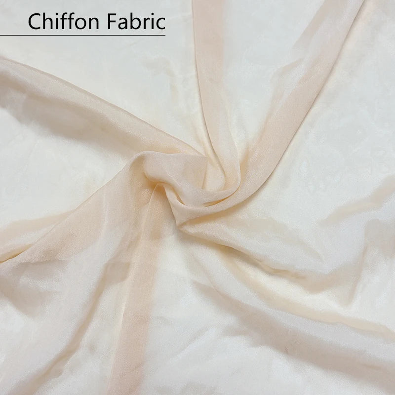 Factory Outlet Elegant Shiny Polyester Fabric Lightweight Free Sample Woven Chiffon Fabrics for Dresses MegaBDM