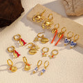 Fashion Stainless Steel Crab Earrings Pendant Combination Set for Women Personalized Design Light Luxury Jewelry Factory MegaBDM