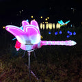 Parks celebrations event planning creative products 3d dynamic dragonfly outdoor wedding decor led  light garden lighting 12v
