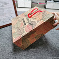 Personalized Durable Handle Ribbon Paper Shopping Bag with logo Dealer Shopping Paper Bag Shopping Bag Custom logo