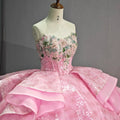 Jancember 6788 Gorgeous Coral Party Strapless Quinceanera Dresses for 15 Girls MegaBDM