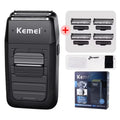 Kemei Rechargeable Cordless Shaver for Men Twin Blade Reciprocating Beard Razor Face Care Multifunction Strong Trimmer KM-1102
