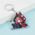 Acrylic Custom Keychain Rainbow Holographic Double-Sided Printing Custom Pattern