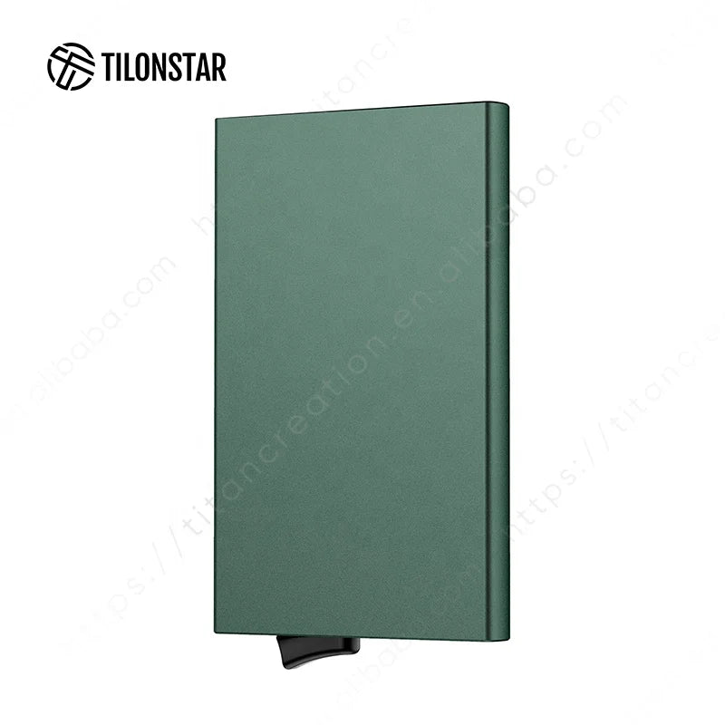 TILONSTAR TVC100 RFID Card Holder Slim RFID Blocking Aluminum Credit Card Holders Case