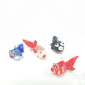 Trendy Handmade Murano Glass Bubble Fish Figurine-Artistic & Sustainable Animal Style for Desk & Shelf Display