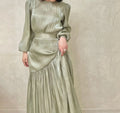 2025 Women Full-length Modest Islamic Shining Long Dress Party Beautiful Elegant Satin Customizable Eid Muslim Fashion MegaBDM
