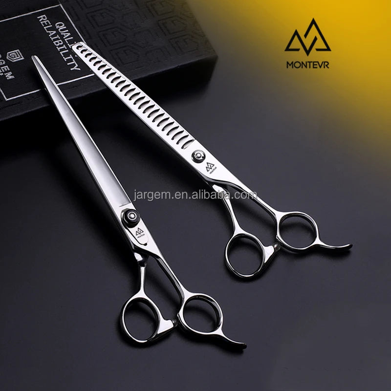 Fast Shipping Pet Grooming Scissors Large Size Best Partner Chunky Thinning Dog Scissors Set MegaBDM