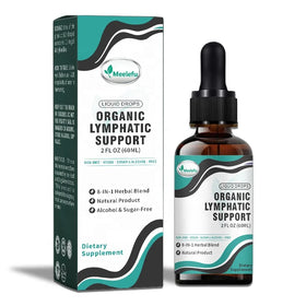 Meelefu Custom Lymphatic Drainage Drops with Echinacea Goldenseal & Red Clover Extract for Cleanse and Immune Support