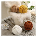 Home Decor Sofa Living Room Spherical Cushion Knot Pillow Ball Knitting Throw Pillow