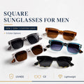 Luxury Designer Sunglasses Custom Logo Vintage Tortoiseshell UV400 Protection Sunglasses Unisex Square Sunglasses OEM MegaBDM