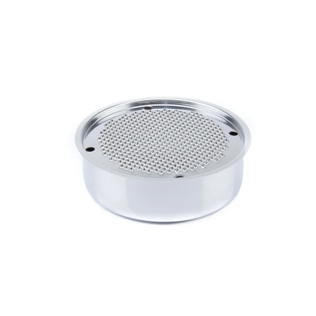 Italian 18 cm Bari Grater Container Eco-Friendly Stainless Steel Manual Mirror Polished Multifunction Kitchen Tool Preserving