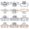 Custom Engagement 925 Sterling Silver Ring Jewelry Wedding Promise Rings Couple Fine Jewelry Fingers Luxury Rings for Women