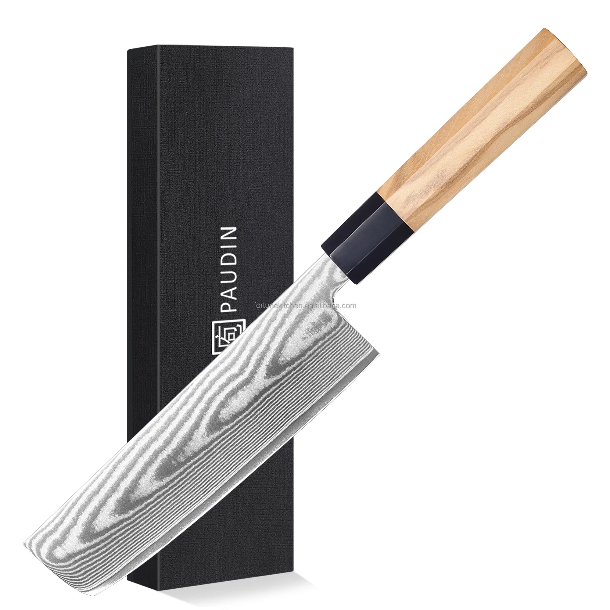 Damascus Knife Blade Blanks Japan Stylish 7 Inch Nakiri Kitchen Knife