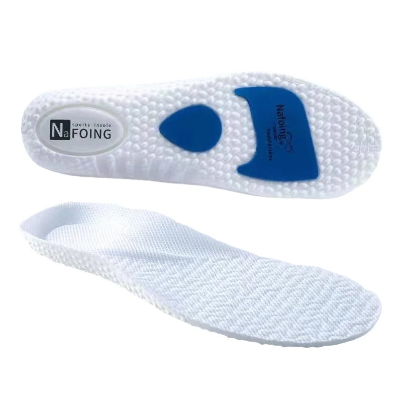 Sole Shock Absorption Deodorant Breathable Cushion Sport Insoles For Shoes Running Insoles For Feet Man Women Massage Care Pads - white / 39-40 MegaBDM
