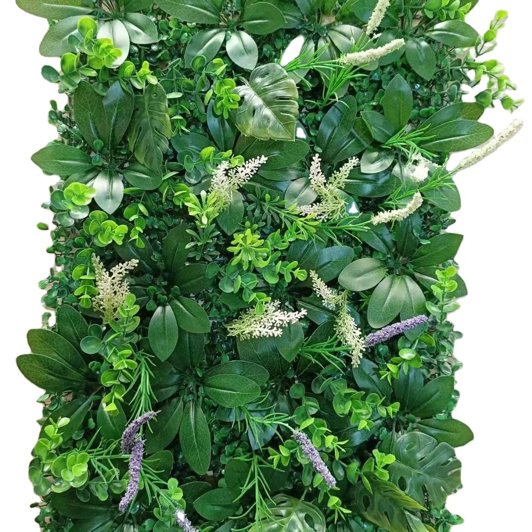 Plastic Artificial Grass Wall Hedge Fence Landscape Decorative Plants Backdrop