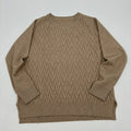 Hot Selling Ladies Knitwear Sweater High Quality Ecru Long Sleeve Knitted Pullover Casual Style Women's Fashion