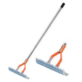 Lawn Dethatching Rake Long Handle Thatch Remover for Garden Lawn Maintenance