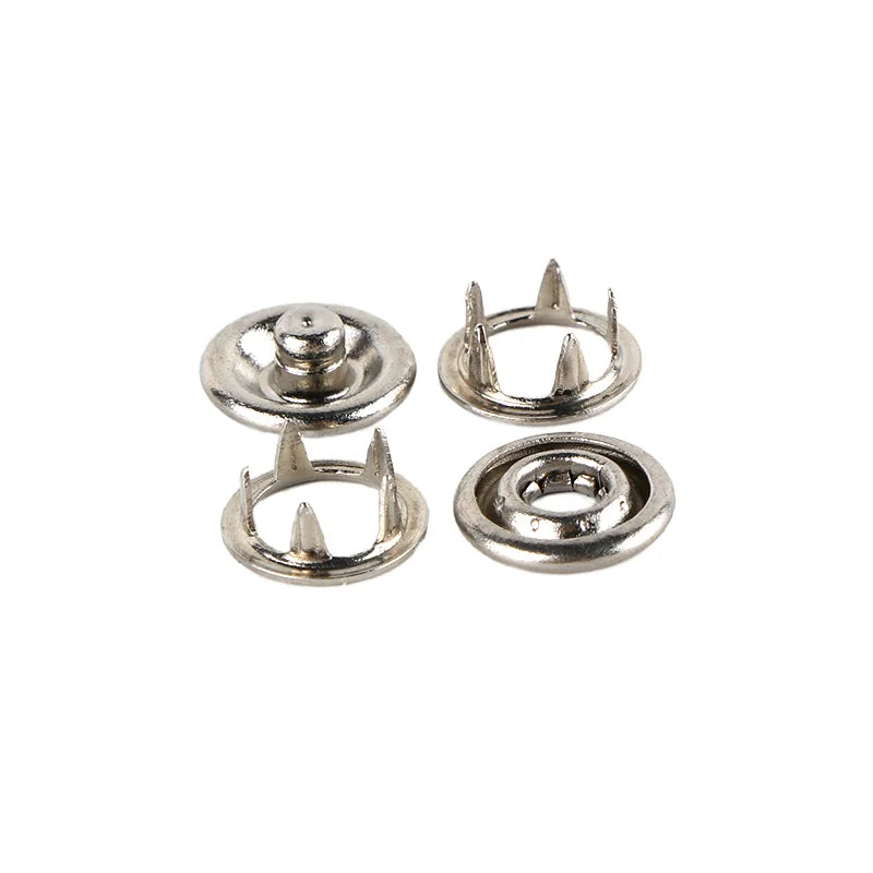 Factory SS 9.2mm 9.5mm 10.2mm 11.7mm Stainless Steel Baby Clothing Prong Snap Button