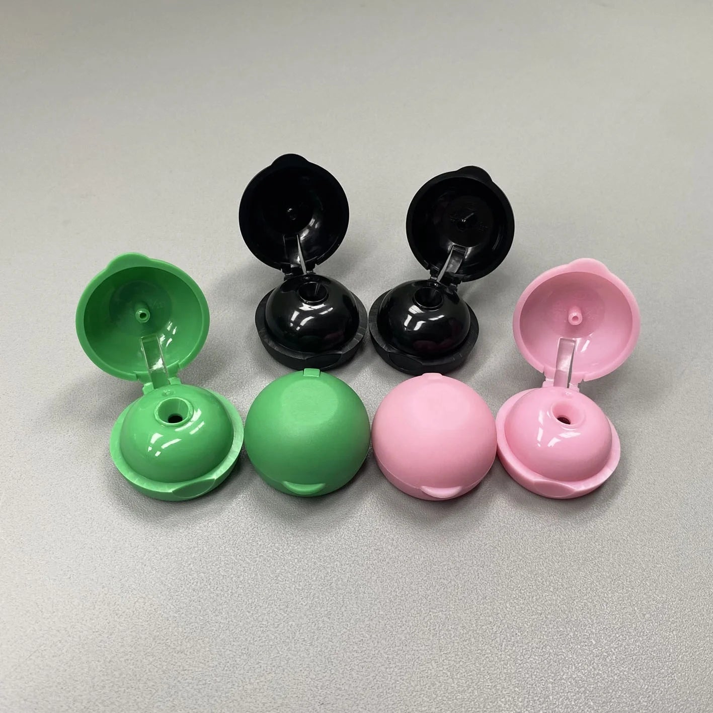 Plastic Shampoo Flip Cap 20 mm Liquid Water Dispenser Caps PP Plastic Round Ball Snap Top Caps for Empty Bottle