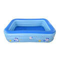 Custom Blue 250cm Rectangle PVC Eco-Friendly Fast Set Portable Inflatable Swimming Pool Family Kids' Summer Recreation Accessory