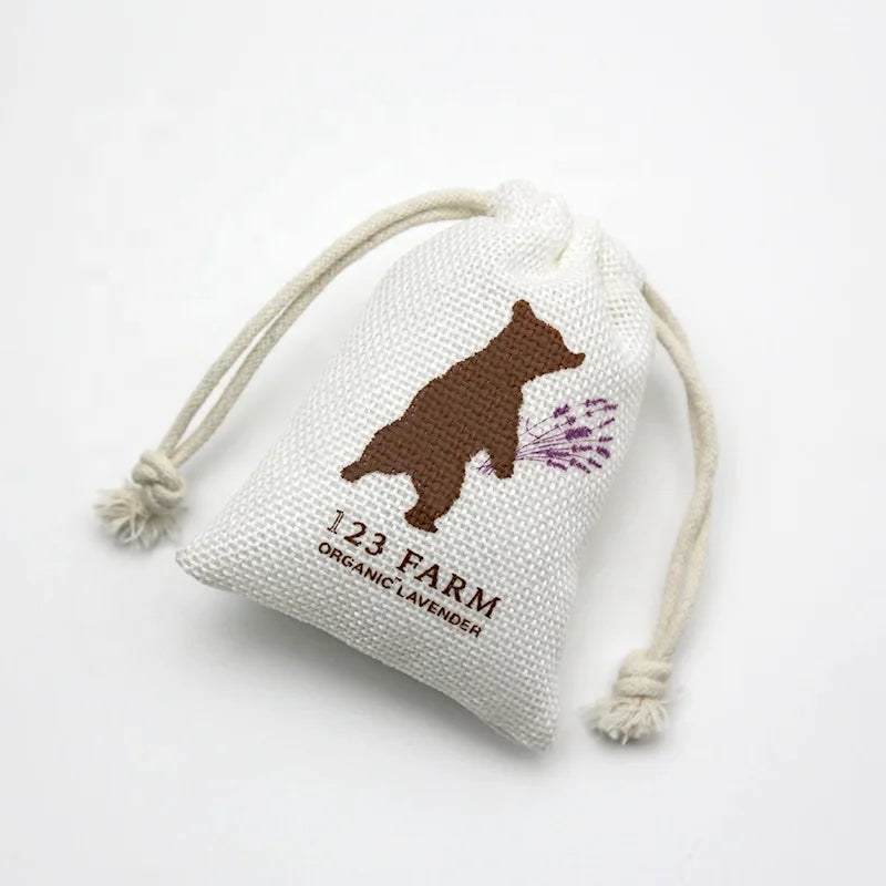 Custom Recyclable Natural Jute Bags Hemp Packaging Wholesale Drawstring Feature