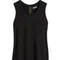 Sustainable Eco-Friendly Ladies Cotton Knitted Jersey Tank Top Casual Short Length Crew Neck Biowashed 160 GSM Sequined