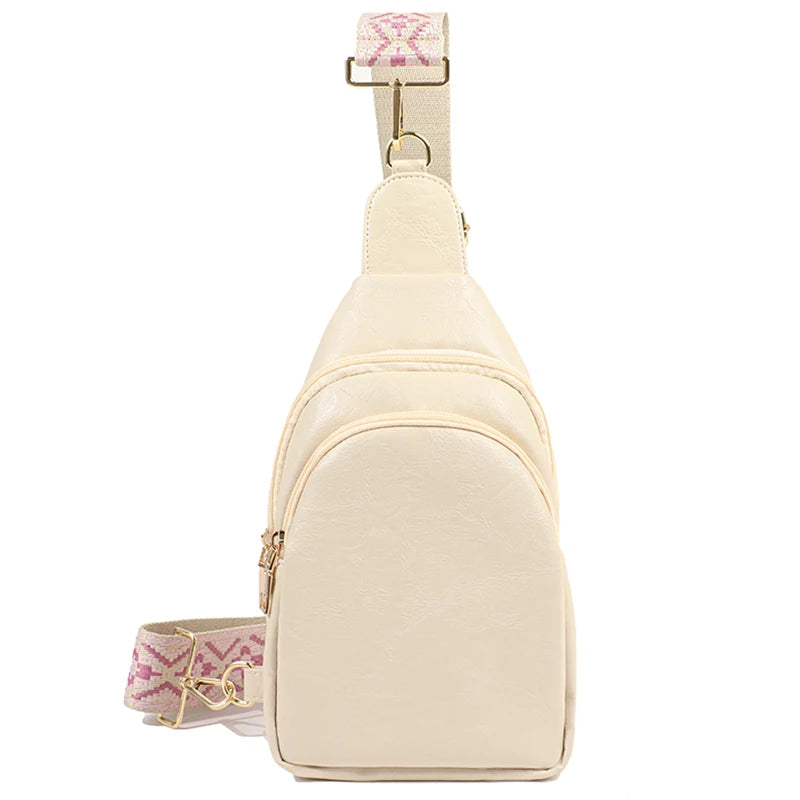Wholesale Women Strap Women Crossbody Bags Monogram Fanny Pack Vegan Leather Sling Chest Bags MegaBDM