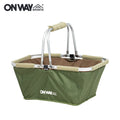 Modern Aluminum Outdoor Storage Basket for Beach Camping Picnic Large Capacity Foldable Design Easy Outdoor Furniture