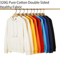 Bangladesh China Factory Price 320G 100% Cotton Pullover Hoodie Men Long Sleeve Custom Embroidery Logo Uniform Wholesale Hoodies MegaBDM