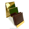 Gold Store Display Leather Women Men Wallet Stand