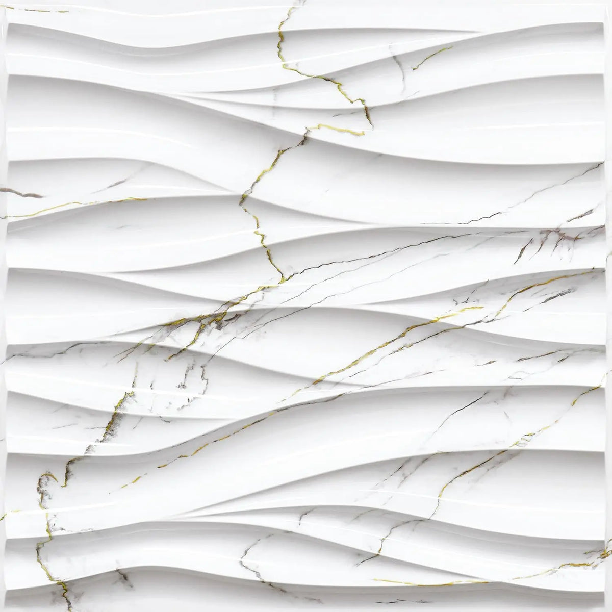 UDK Luxury 3D PVC Wall Panel Geometric Pattern Waterproof Fireproof Interior Wall Board for Hotel Home Wall Decor MegaBDM
