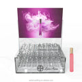 Custom Logo Eco-Friendly Water Resistant Luxury Transparent/Rose Gold 48-Bottle Spa Sign Stand Acrylic Case Perfume Display