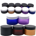 Plastic Pet Jar 3oz Matte Frosted Black Jar for Cosmetics