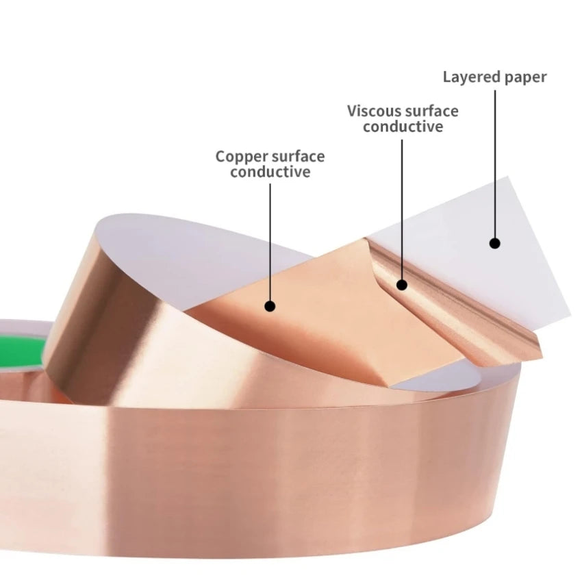 Electrical Die-Cut Copper Foil Screen Tape with Silicone Conductive Adhesive for Transformer Shielding