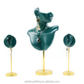 Modern Luxury Portable Resin Jewelry Organizer with Earring Display Stand 20cm for Fashion Jewelry