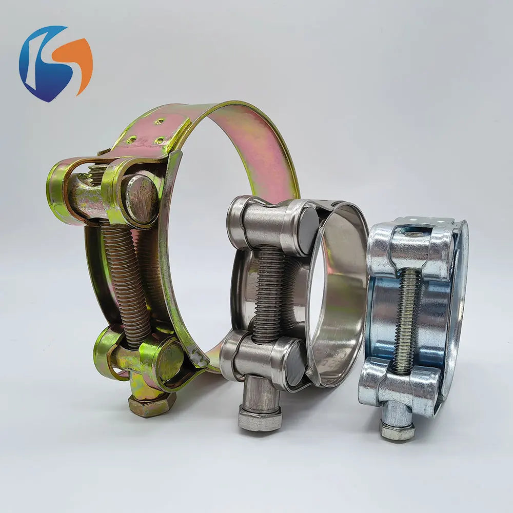 Wholesale Stainless Steel 304 Heavy Duty T Bolt Hose Clamp High Pressure Rubber Hose Fastening Pipe Clip MegaBDM